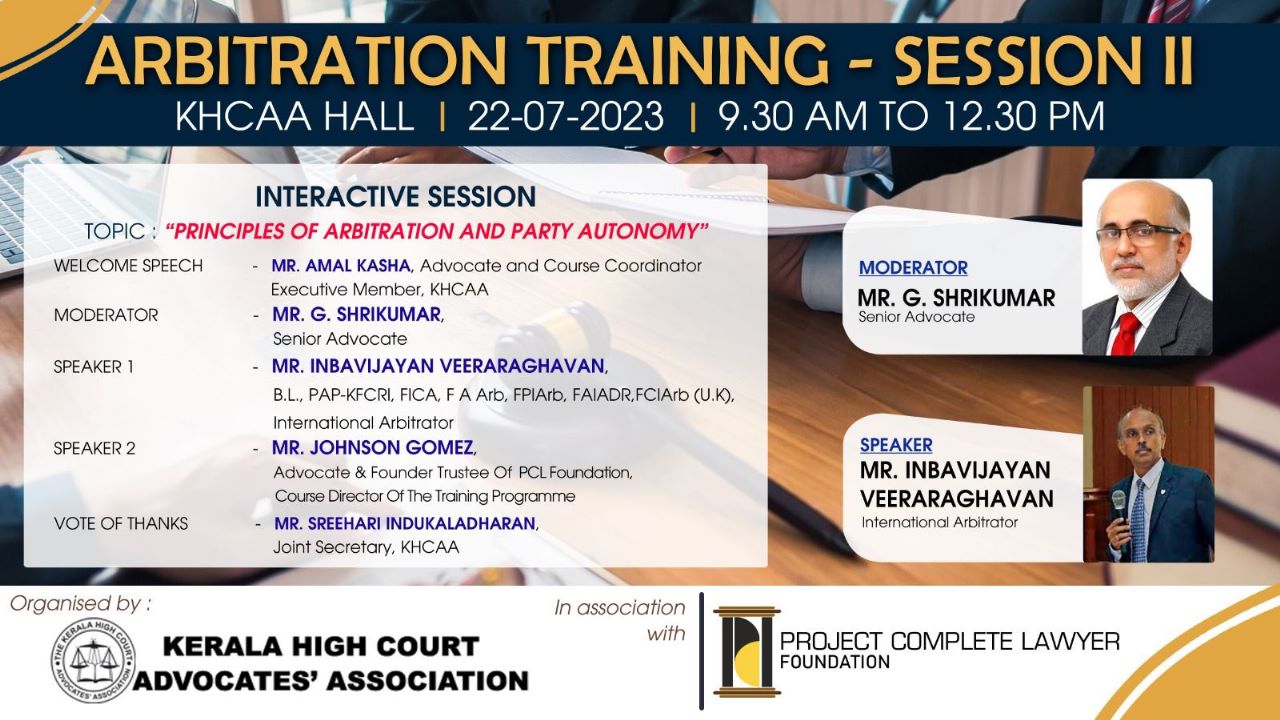 Arbitration Training: Session II - ljrfvoice.com
